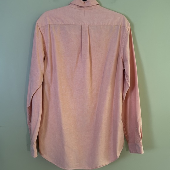 Ralph Lauren The Iconic Oxford Shirt Men's Sz L Soft Peachy Orange Color-Salmon - Picture 3 of 9
